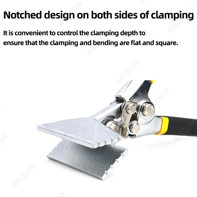 Sheet Metal Hand Seamer Straight Jaw Sheet Metal Bender Tools for Flattening Metal Folding Bending Pliers Hand Tool