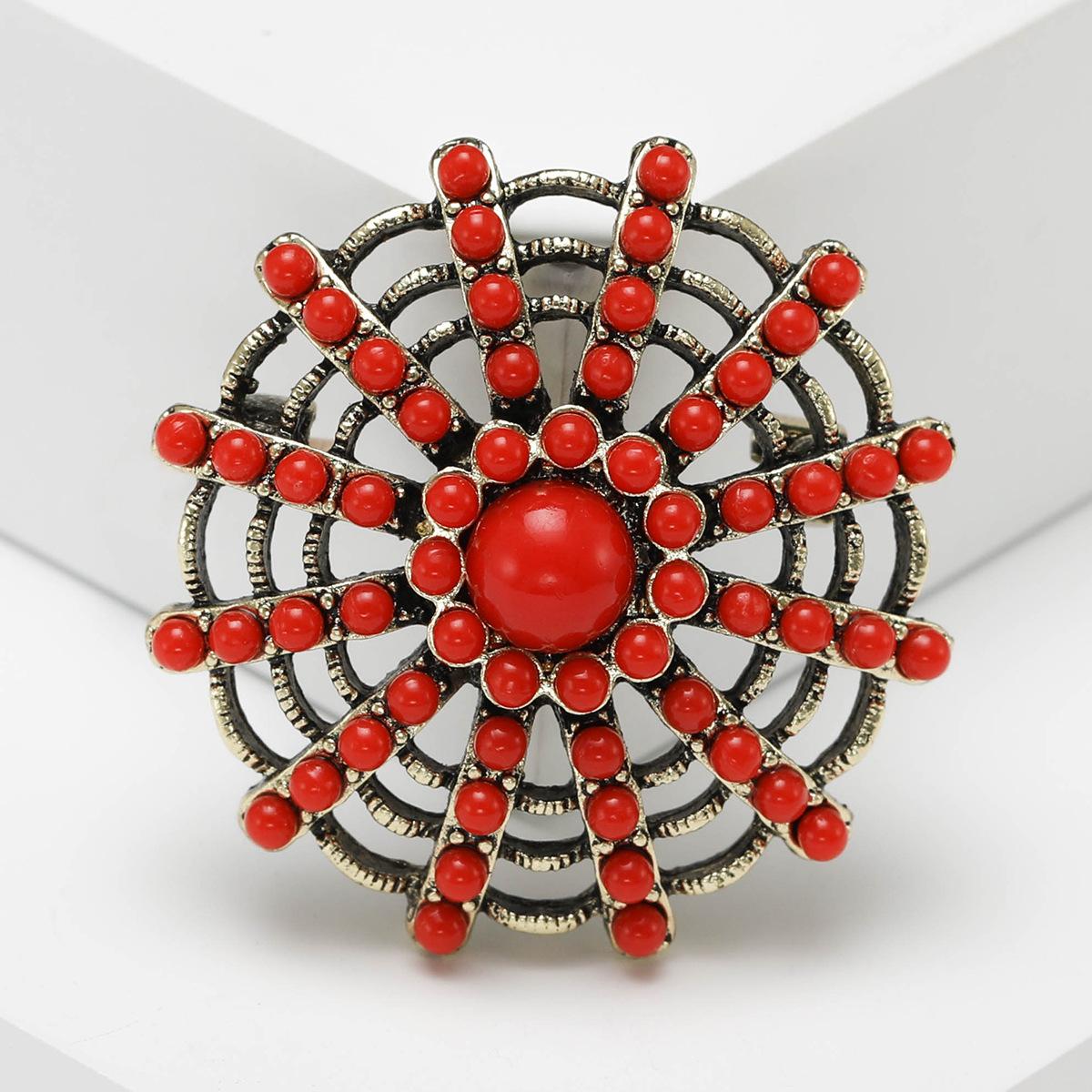 

Ближневосточная турецкая винтажная брошь со стразами женская, темпераментная богемная бижутерия булавка