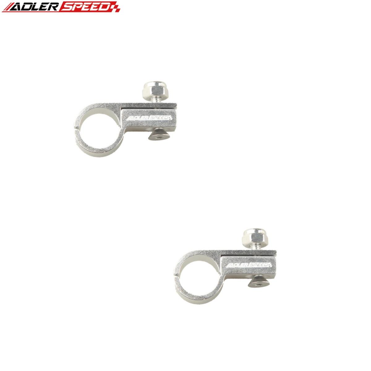 2pcs AN-6 AN6 (ID 14.3mm) Aluminum Fuel Hose Clamp P Clip Black / Blue / Red /Silver