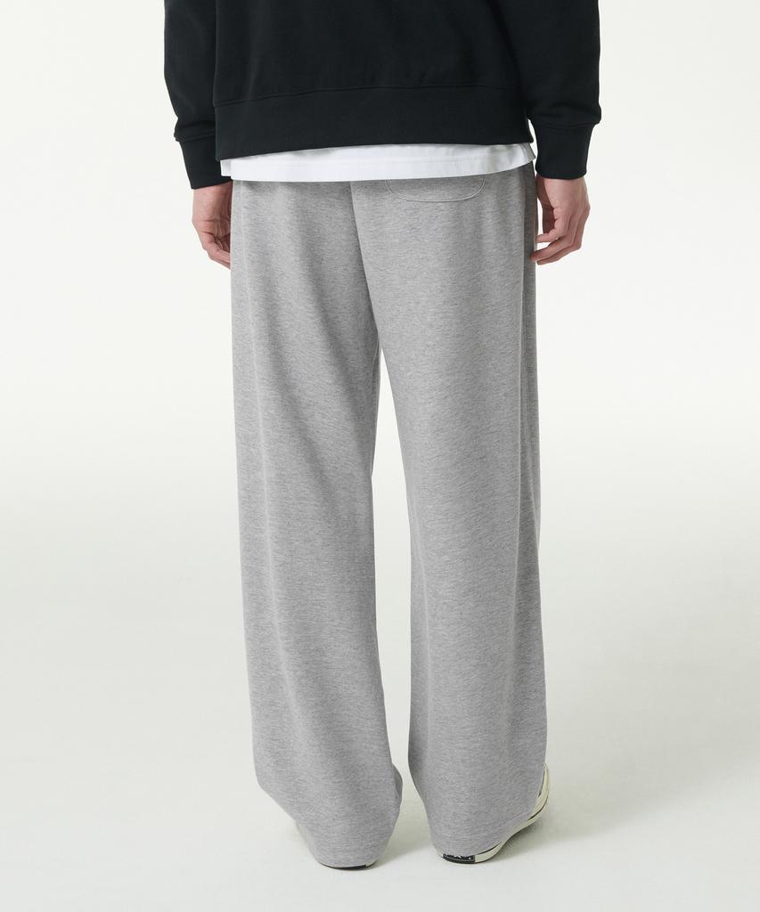Musinsa Standard [Cooltandard] One-Pleat Wide Lounge Sweatpants [Medium Grey]