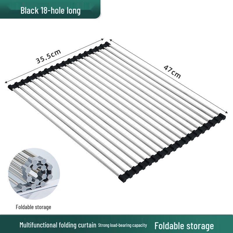 Hanyou Extendable Stainless Steel Sink Drain Rack