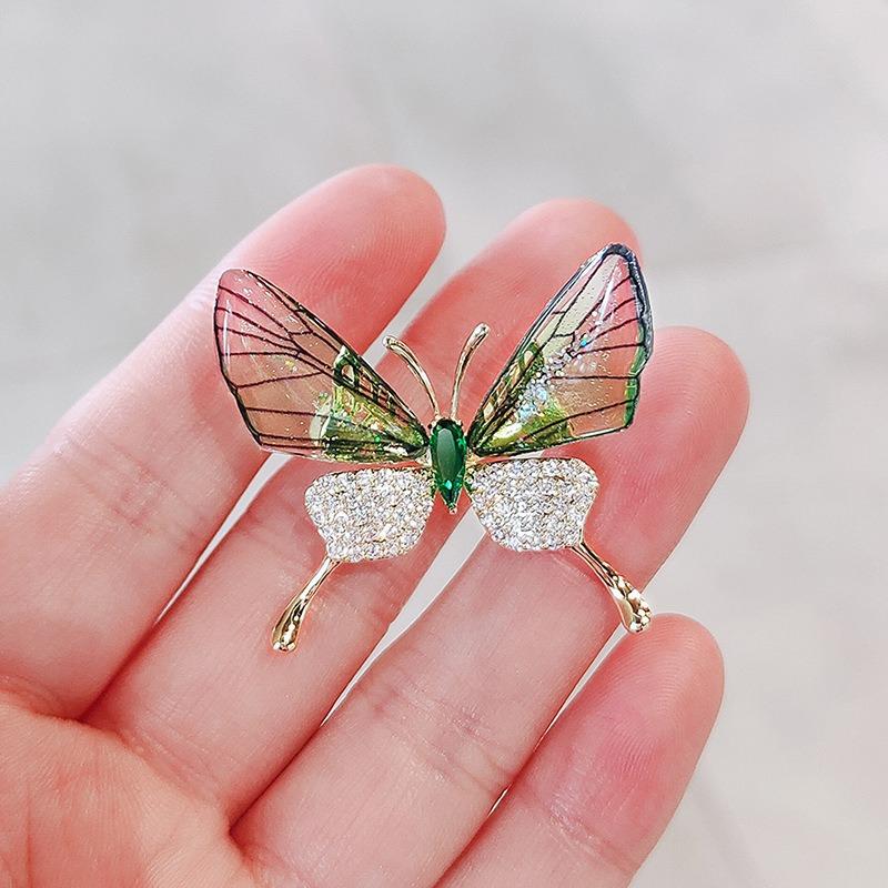 Butterfly Temperament Brooch High-end Design Individual and Fashionable Brooch High-end Women's Suit Pin