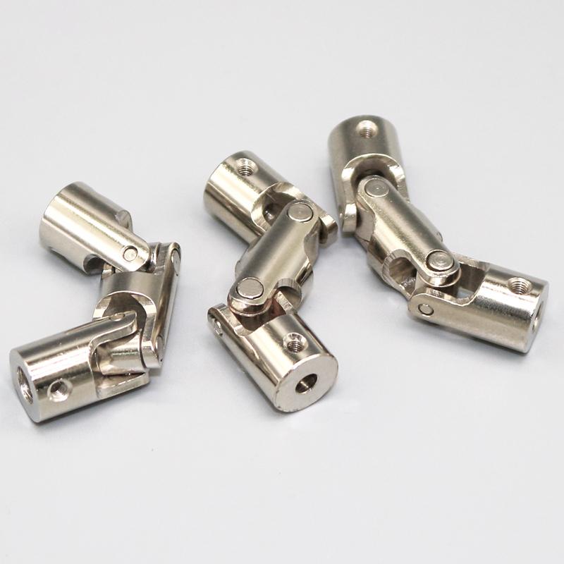 RC Boat Car Shaft Coupler Metal Cardan Joint Connector Three-section Universal Joint Coupling Motor Connector with Screws