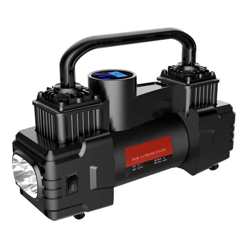 

Автомобильный надувной насос, двухцилиндровый мощный автомобильный портативный воздушный насос, шинный электрический насос высокого давления 12 В, универсальный автомобильный надувной насос