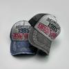 New Unisex American Vintage Embroidered 1985 Letters Baseball Hats Distress Sunshade Broken Versatile Trucker Caps Fashion ins
