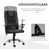 Office Chair Swivel Chair Height-Adjustable Executive Chair Desk Chair Ergonomic PU Black 66 X 73 X 108-118 Cm