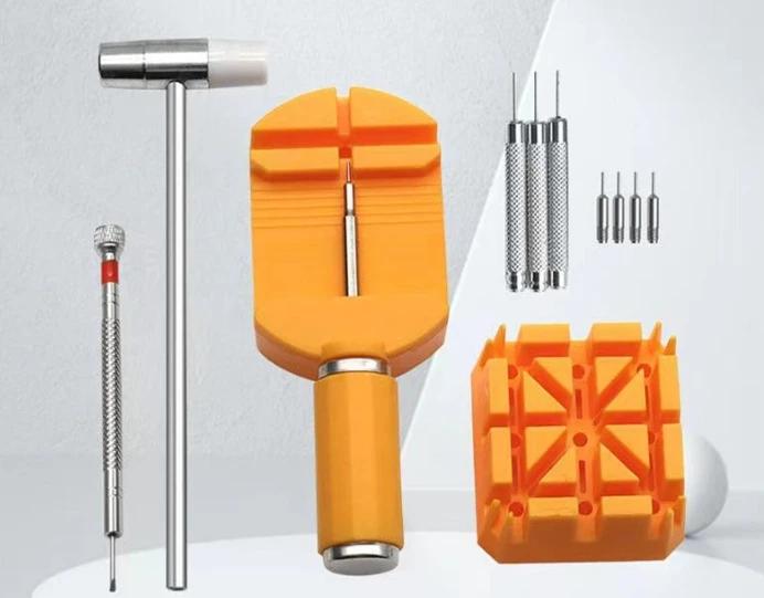 1 Set Watch Repair Tool Watch Link Band Slit Strap Bracelet Chain Pin Remover Adjuster Tool Kit for Professional Watchmak Tools