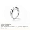Emanco European and American Ins-Style Internet Celebrity New Stainless Steel Ring, Fashionable Niche Design, Versatile Open Ring, Direct Sales