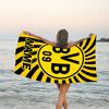 1pc Football28 Beach Towel with Custom Name, Beach/Swimming/Bath/Picnic/Camping Towel, Suitable for Seaside Beaches