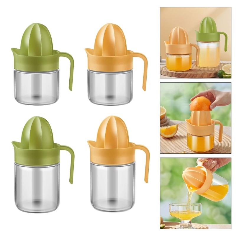 Citrus Juicer Manual Handheld Squeezer for Lemon Limes and Tangerines with Comfortable Grip Handle 280/450ml Capacity