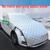 Volkswagen Schneesichere Halbkörper-Autoplane mit Windschutzscheiben-Frostschutz