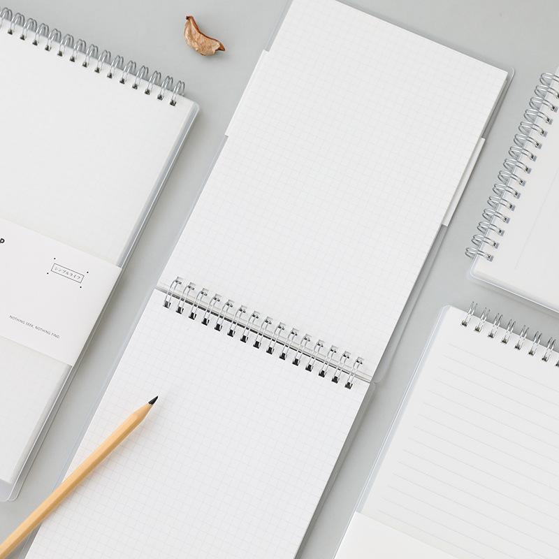 A6 Thickened Loose-leaf Coil Planner Notebook - Lined, Grid, and Blank Pages for College Students