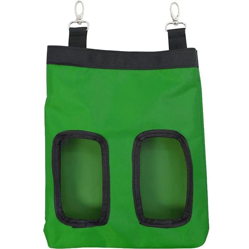 2 Holes Hanging Hay Bag for Bunny Guinea Pigs Small Animal Feeder Rabbit Food Dispensers Bag Cage Accessories Pet Feeding Bag
