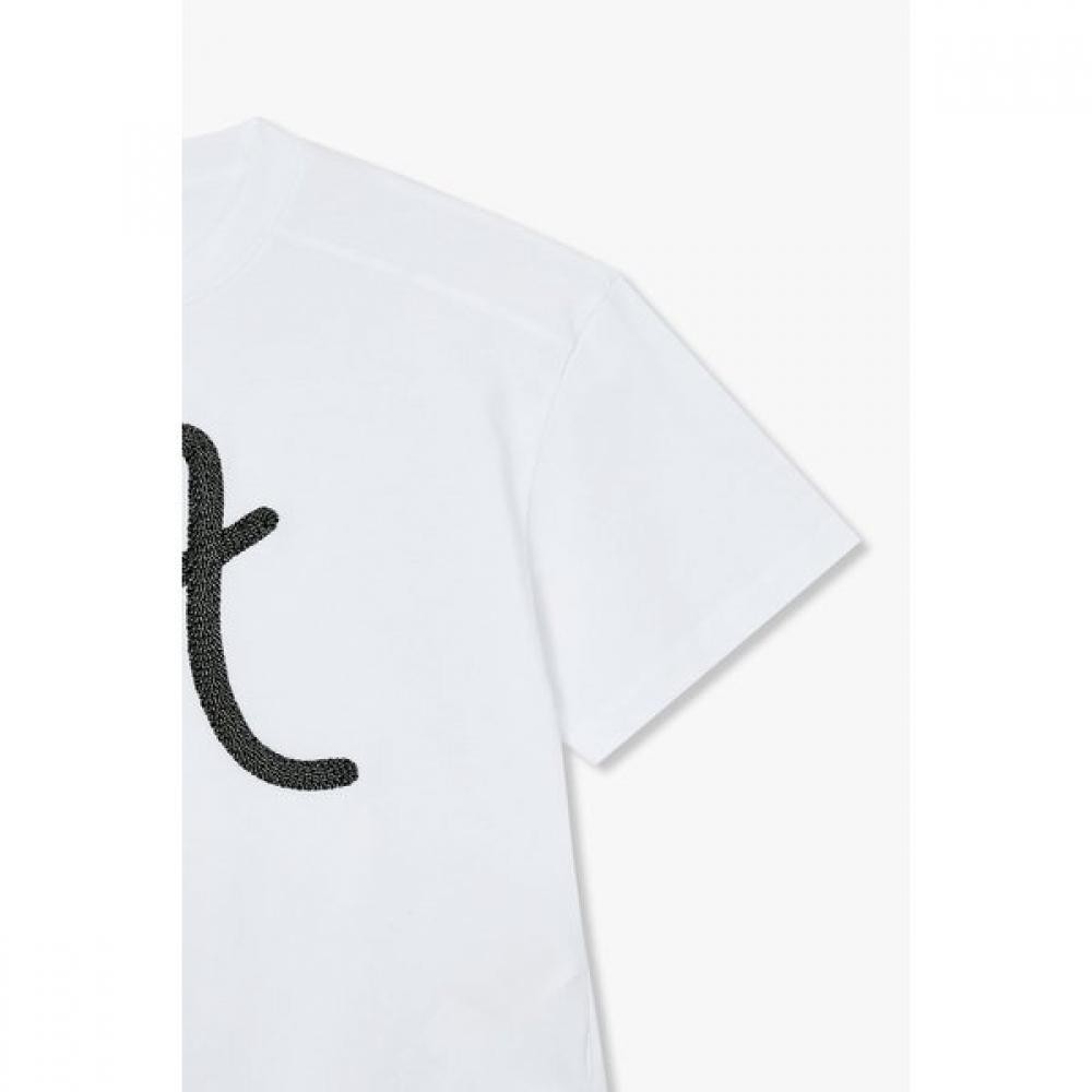 Emporio Armani Women S Logo PoinT ShorT Sleeve T ShirT A525126515