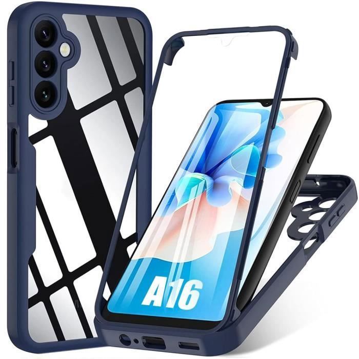 360 Case - Booling - for Samsung Galaxy A16 - Full TPU Protection - Hard PC Back - Navy Blue