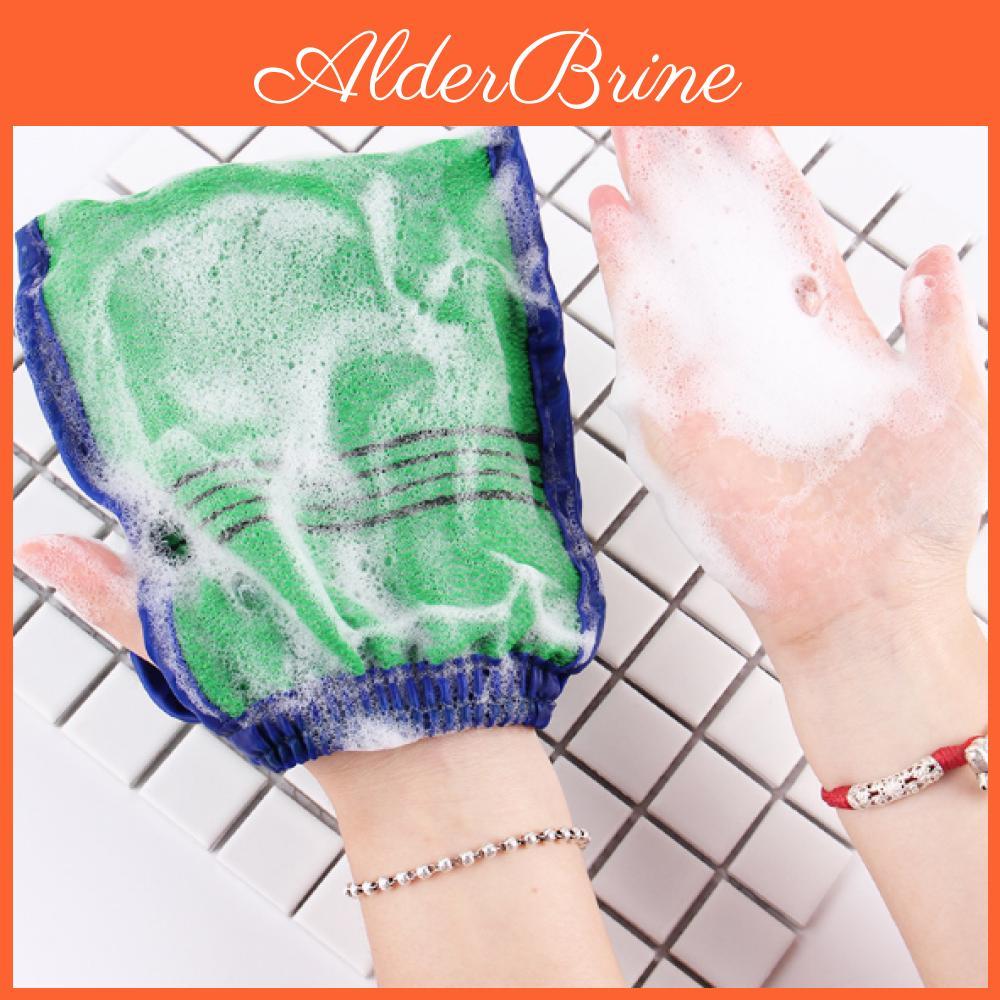 Bath Fiber Shower Exfoliating Bamboo Wash Skin Spa Massage Scrub Body Scrubber Mitten