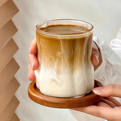 INS Transparent Drinking Glasses Creative Water Cups Juice Milk Tea Cup Iced Coffee Mug Cocktail Glasses Drinkware 300-550ml