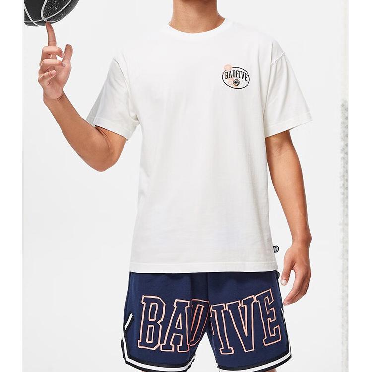 Li-Ning Badfive Letter Print Loose Sports Shorts Men Shorts Deep-Navy-Blue AKST519-4