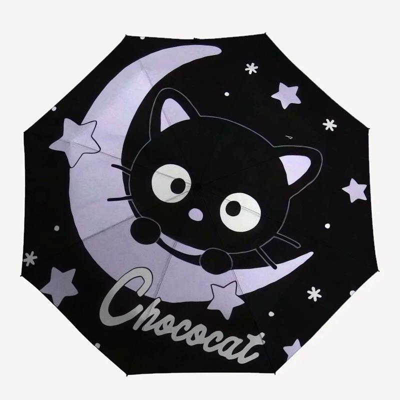 1pc Chococat Umbrella with Plastic Handle,Compact & Stylish,Suitable for All Seasons Home Travel Outdoor N227