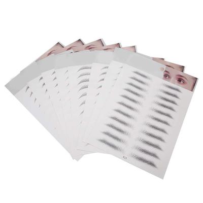 8 stuks Tattoo Wenkbrauw Sticker Waterdicht Ademend Langdurig Nep Wenkbrauwen Tattoo Gereedschap