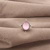Pink Cat's Eye Ring, 925 Sterling Silver Ring Jewelry, Handmade Ring Gemstone Jewelry For Memorial Day