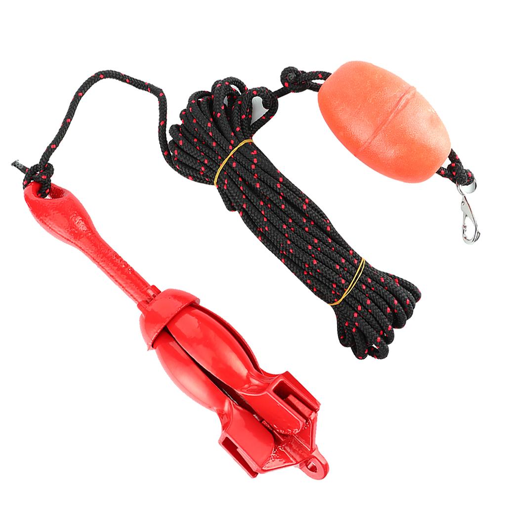 Foldable Anchors Kit 3.5lb1.5kg Red Universal Stainless Steel Grapnel for Boat Yacht Kayak Canoes