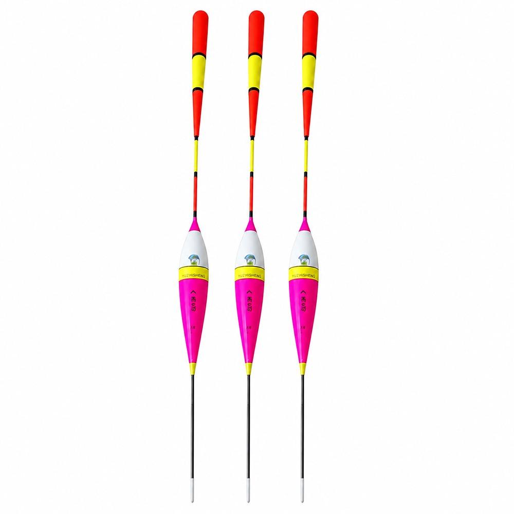 3pcs Mix Color Fishing Floats Set Mix Size Fishing Light Stick Buoy Bobber Floats  Outdoor Use