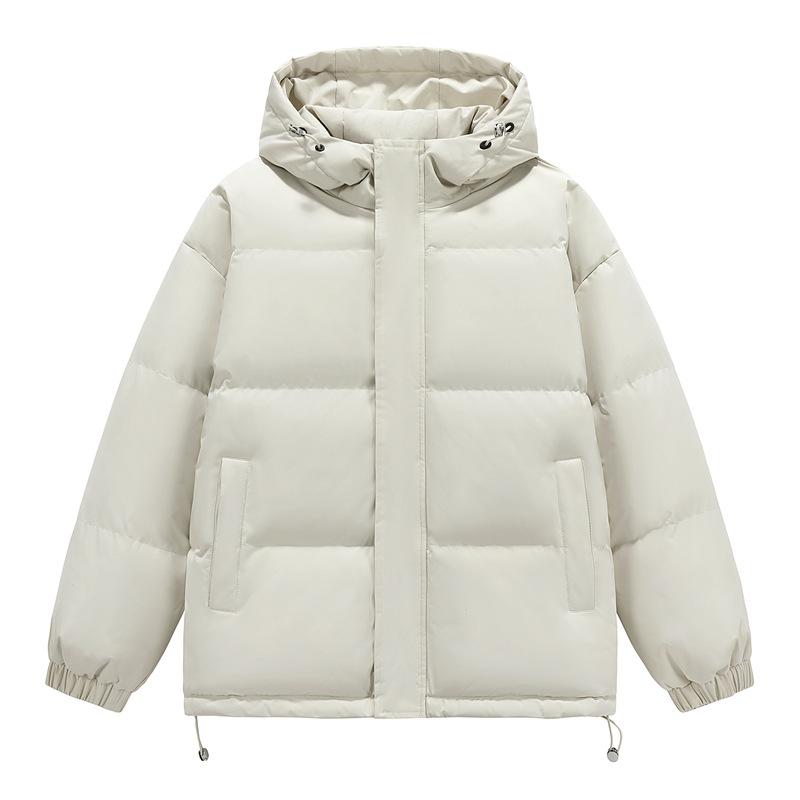 Giacca in Piumino e Cotone, da Uomo Inverno Nuovo Ampia e Calda Giacca da Coppia, Trendy Spessa con Cappuccio a Panino