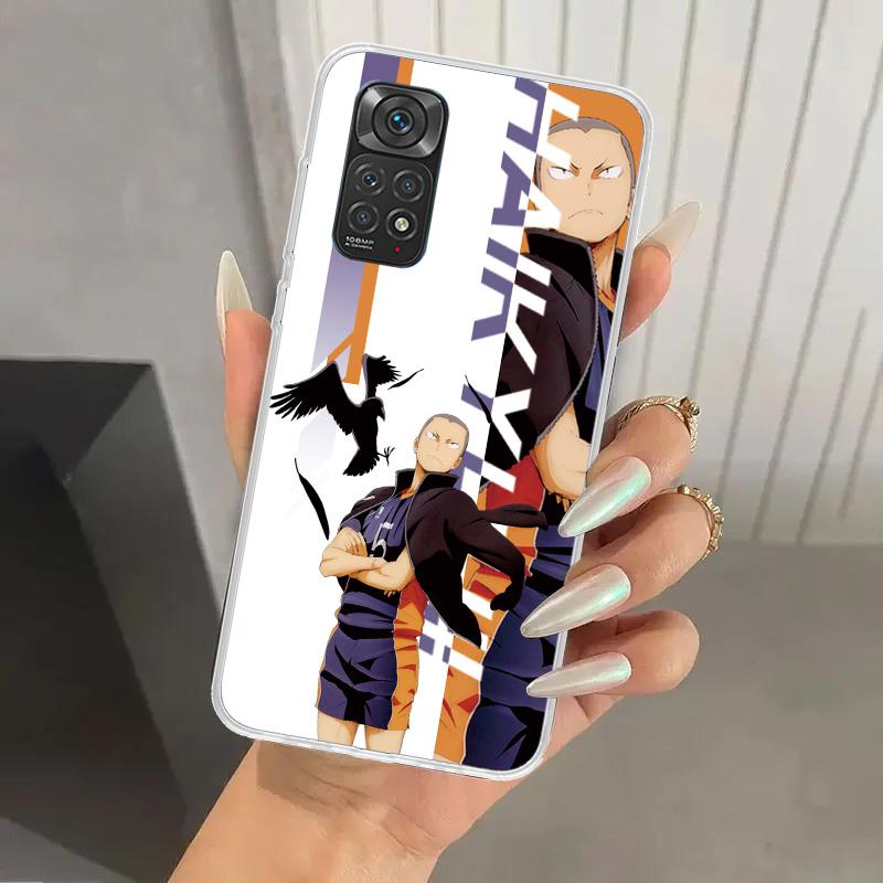 Anime Haikyuu Oya School Volleyball Phone Case for Xiaomi Redmi Note 15 14 14S 13 12S 12 Pro 11S 11 Plus 11T 11E 10S Soft Funda