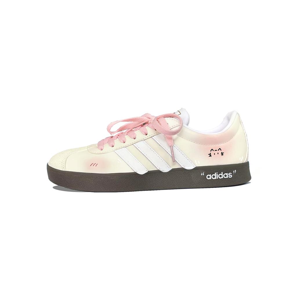 adidas VL COURT 2.0 חלומות מתוקים נעלי סקייטבורד נמוכות מעור יוניסקס קסטארד ID6015(Team1152-)