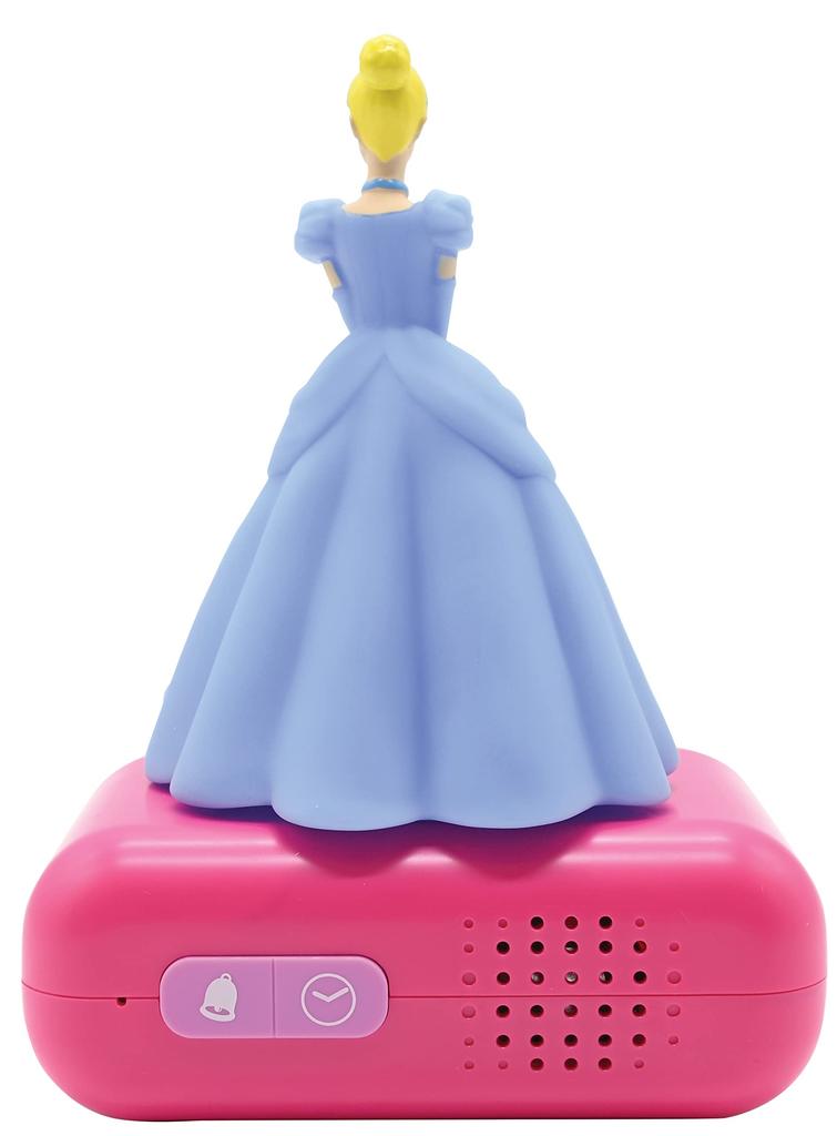 Lexibook Night Light Alarm Clock, Disney Princess Cinderella Digital Clock, Table Clock, RL800DP, Authentic