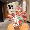 Phone Case For Iphone 17ProMax 17 Pro Air 16 15 14 13 Pro Max 16 15 14 13 Pro 15Plus Strawberry Fruit Cat