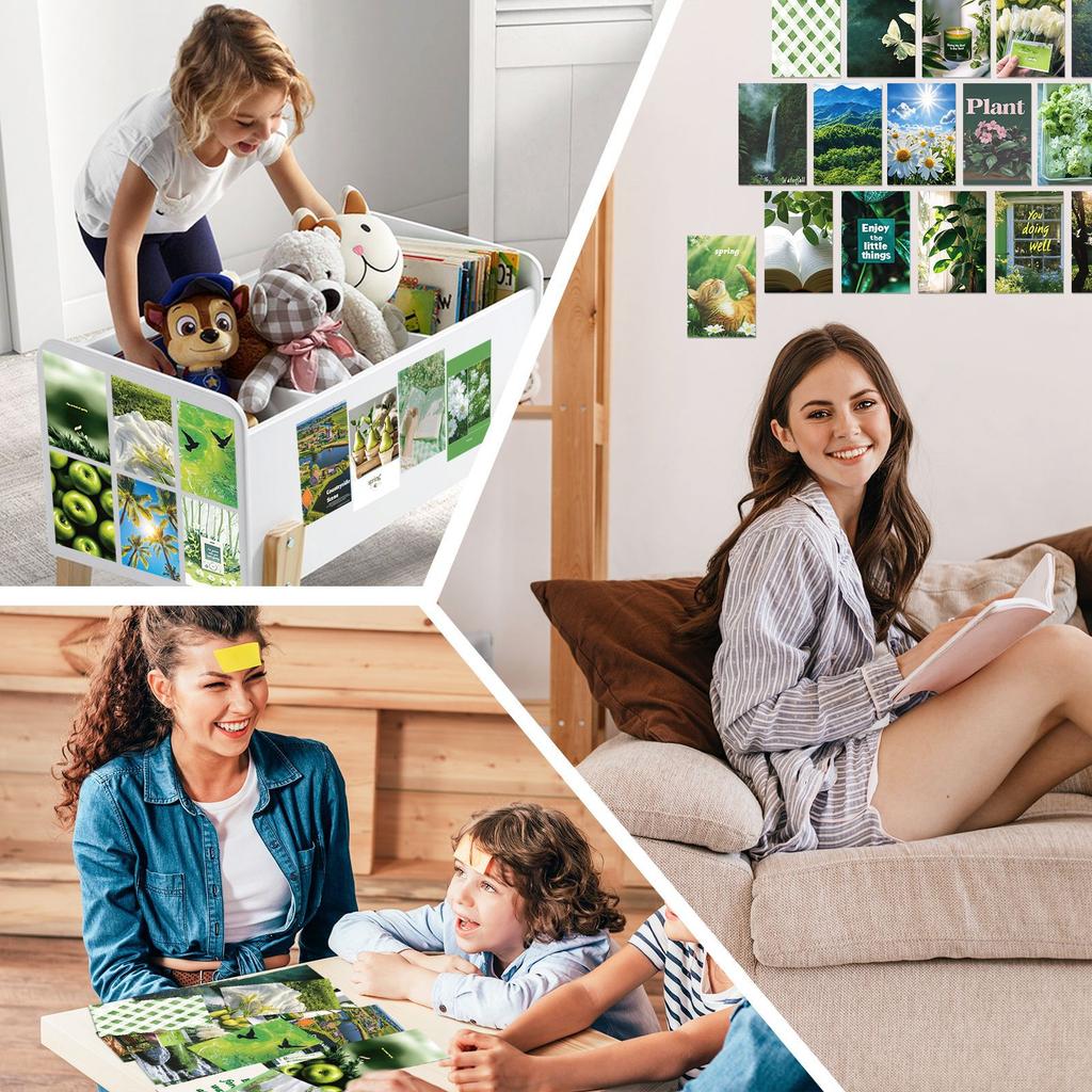 Green Flower Postcard Poster Wall Card Printing Hot Wall Sticker