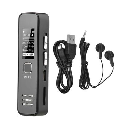 Digitaler Sprachrekorder, 32 GB, Sprachaufzeichnungsgerät, 32–1536 KBPS, für Vorlesungen, Besprechungen, Interviews, Geschäftsgespräche, Audiorecorder