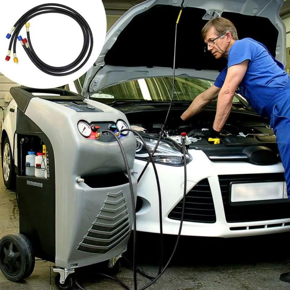 Fluorinated Tubes Charging Hose Set High Pressure Charging Hose  Refrigerant Charging