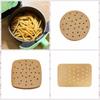 100pcs with Holes Food Disposable Paper Liner Baking Oil-proof Paper  Steamer