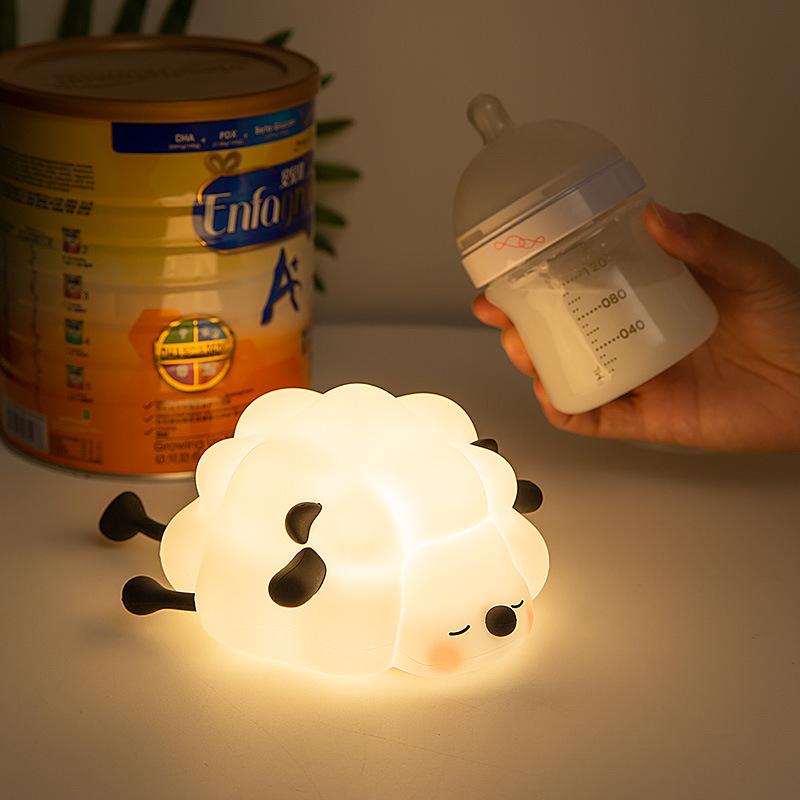 Sheep Night Light: Cute Pet-Themed Sleep Aid and Table Lamp