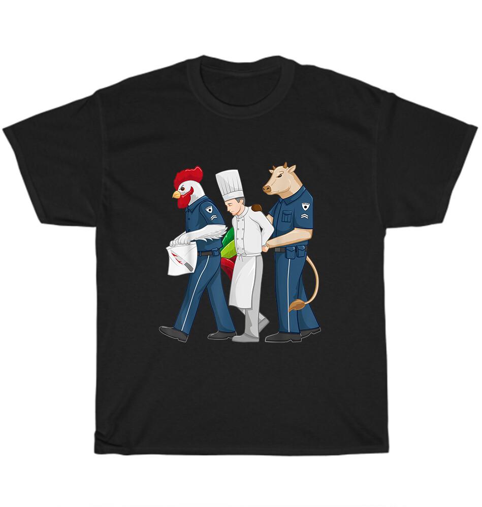 Шеф-повар Обвиняется в Убийстве Повар Ресторана Работник Кухни Футболка Унисекс Смешной Подарок 4XL