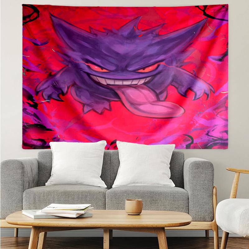 1PC Ghost Haunting Glow K-pop Music Group Tapestry Accessories for Bedroom,Livingroom, Dormitory Room Wall Decor Fan Birthday Gifts