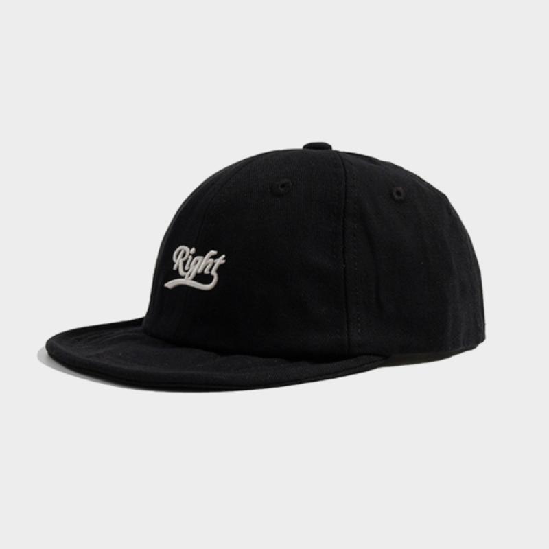 

LOOKING4U RIGHT Cotton Logo Short Cap C1 Black C1 Black