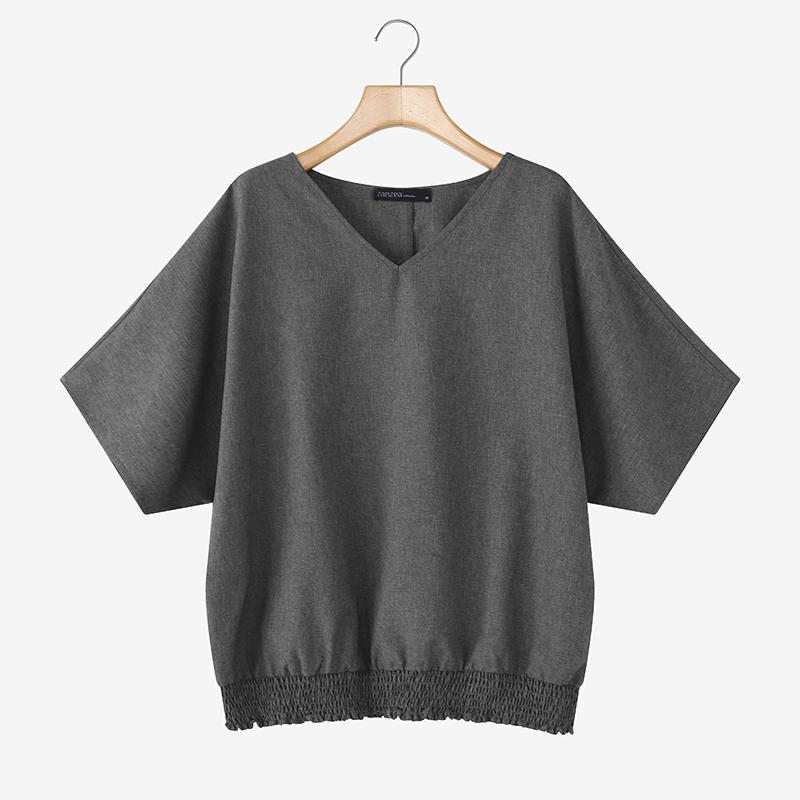 ZANZEA Women Casual V-neck Loose Summer Short Sleeve Blouse