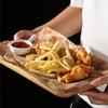100Pcs Convenient Old Newspaper Style Oil-Proof Paper Safe Material Food Wrapping Fried Food Paper Food Basket Liner Fryer Use