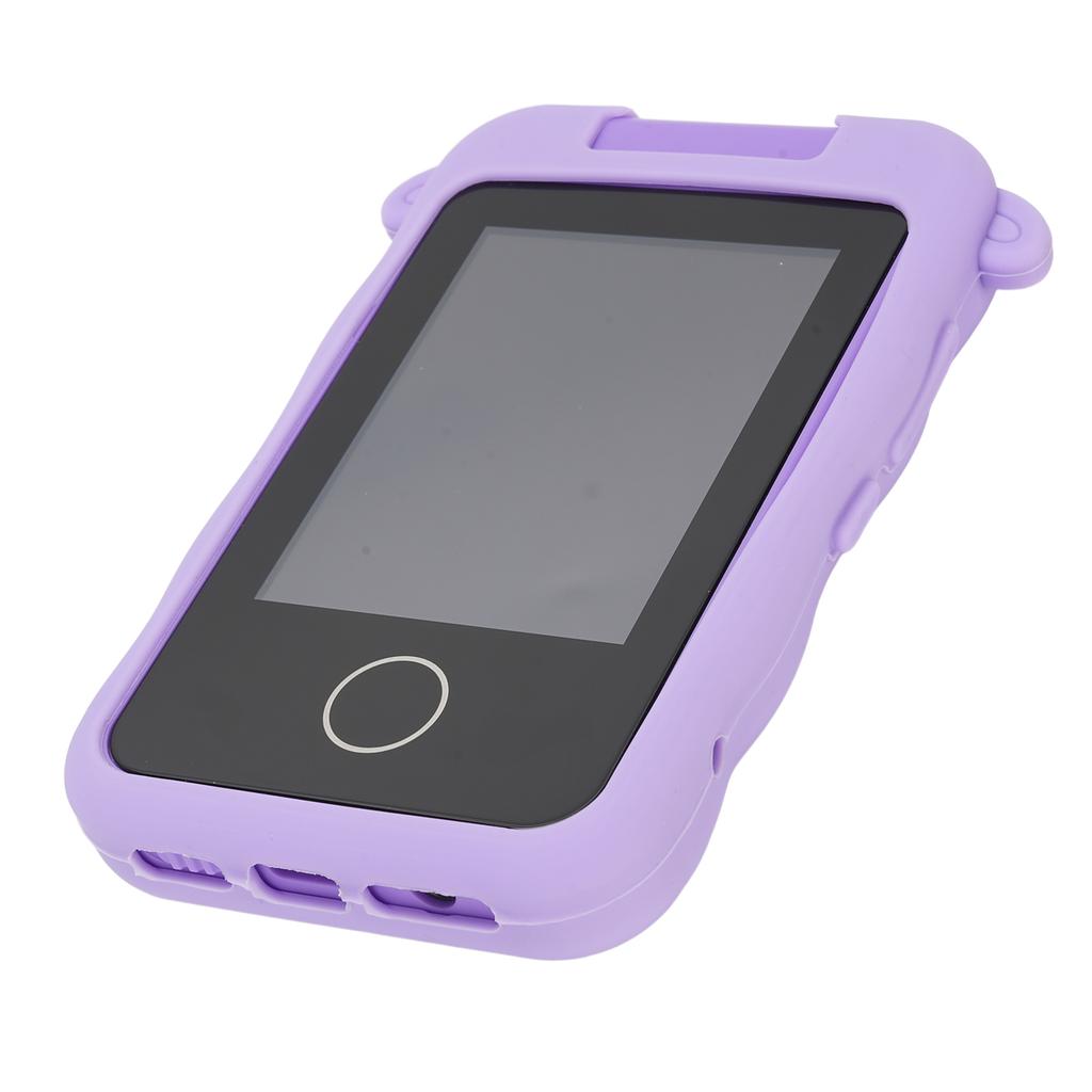 Touch Screen Cartoon Camera Toy 1080P HD 2.8in IPS 48MP Reversible Lens Support Games Music Purple Lamb Type