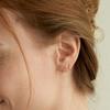 Staygem 14K Ultra Mini One-Touch Ring Earrings