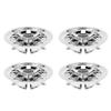 Club Car Wheel Hub Caps 5 Spoke for SS Style Silver Plated Replacement for EZGO 8in