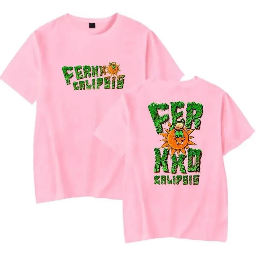 Rapper Feid Ferxxo T-shirts Ferxxocalipsis Album Merch Women Men Fashion Casual Short Sleeve Summer Oversized Tees Streetwear