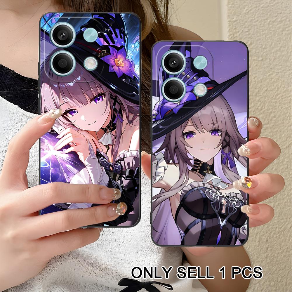 HSR Herta Matte TPU Mobile Phone Case for Xiaomi Redmi Note 14 13 12 11 S Pro Plus 4G 5G Colorful Printing Cover