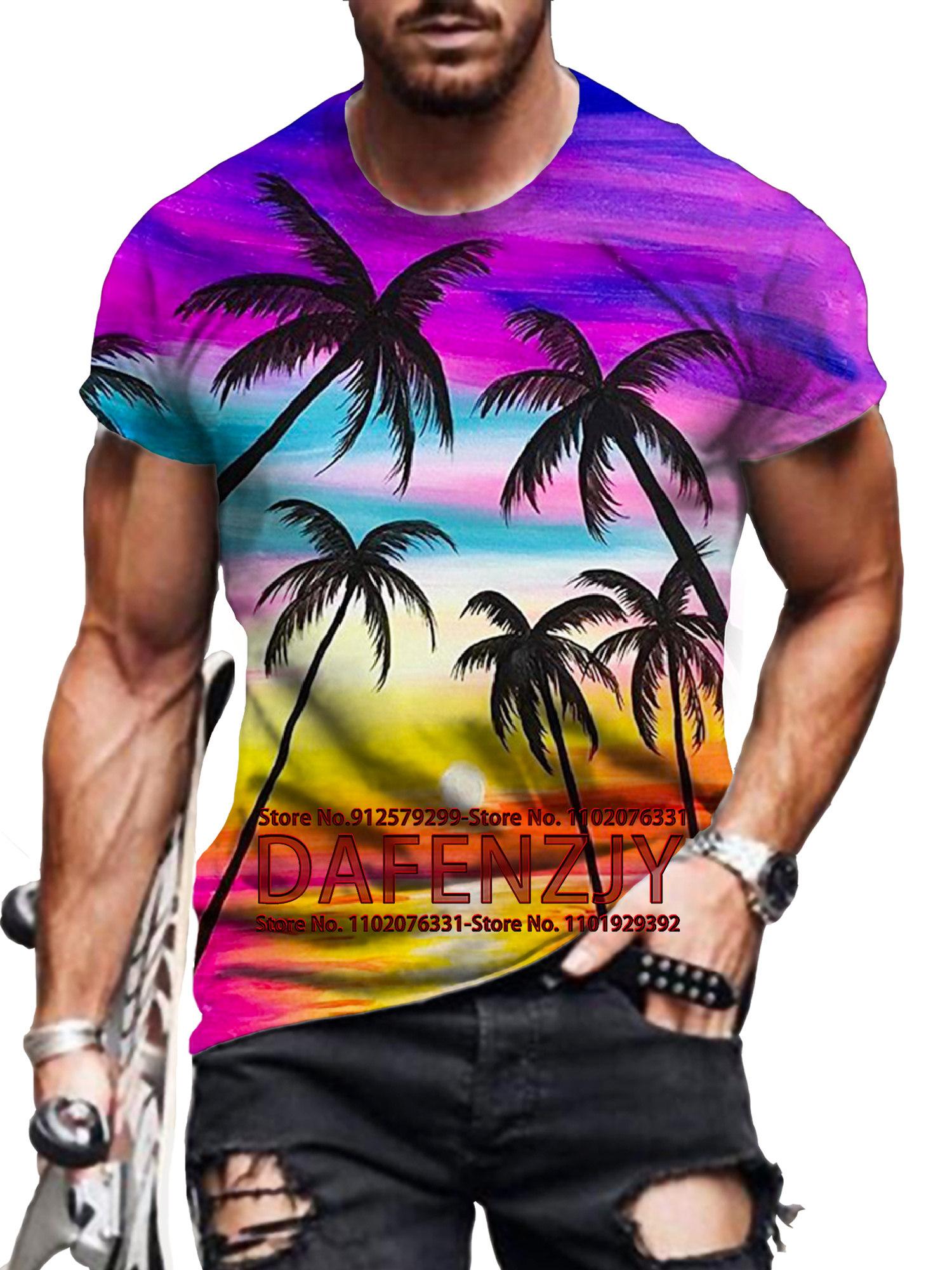 

Island Vacation Travel Повсякденні чоловічі футболки Літній одяг Футболки Оверсайз з короткими рукавами Футболки для хлопчиків 5XL Vintage For Me XXXL чорний