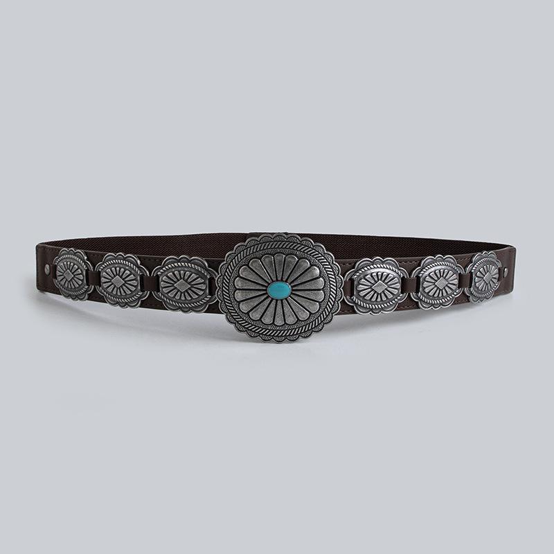 

Bohemian Western Cowboy Style Belt, Retro Heavy Industry Accessories, Elastic Belt, Elastic Women s Belt, Women s Waist Seal