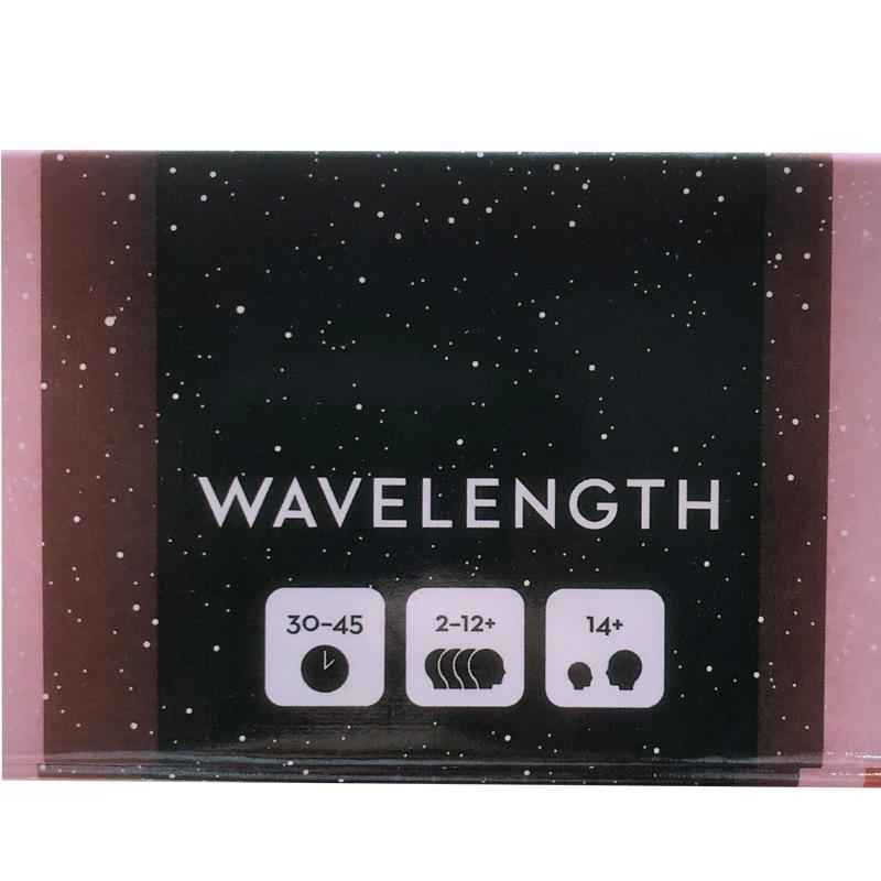 Neues Wavelength Englische Version Funkwellen Synchrones Brettspiel Kartenspiele Wavelength, Lässiges Partyspiel
